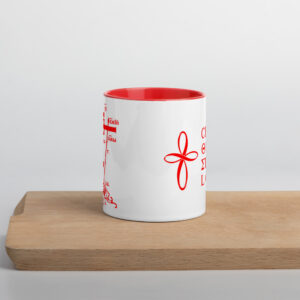 Red Calvary Cross Mug